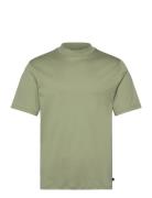 Ace Mock Neck T-Shirt Tops T-shirts Short-sleeved Green J. Lindeberg