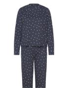 Pcnaya Ls Nightwear Set Pyjamas Sett Navy Pieces