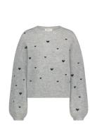 Lidia Pullover Tops Knitwear Jumpers Grey Fabienne Chapot