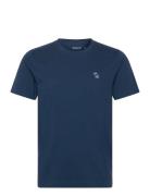 Anf Mens Knits Tops T-shirts Short-sleeved Navy Abercrombie & Fitch