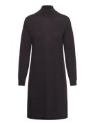 Merino Wool Dress Knelang Kjole Brown Rosemunde