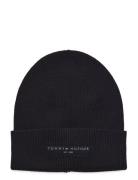 Th Foundation Cotton Beanie Accessories Headwear Beanies Black Tommy H...