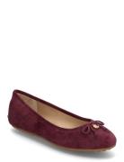 Jayna Suede Driver Flat Ballerinasko Ballerinaer Burgundy Lauren Ralph...