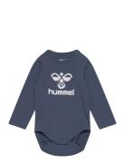 Hmlflips Body L/S Langermet Bodysuit Blue Hummel