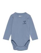 Hmlmino Body L/S Langermet Bodysuit Blue Hummel