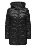 Carvega Wave Quilted Coat Otw Fôret Kåpe Black ONLY Carmakoma