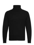 Brushed Roll Neck Jumper Tops Knitwear Turtlenecks Black Superdry