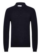 Taylen Tops Knitwear Long Sleeve Knitted Polos Navy Tiger Of Sweden