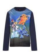 Lwtano 618 - T-Shirt L/S Tops T-shirts Long-sleeved T-shirts Navy LEGO...