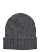 Rib Beanie Accessories Headwear Hats Beanie Grey FUB