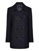 Over Wool Coat Ulljakke Jakke Navy Mango