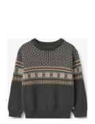 Knit Pullover Julius Tops Knitwear Pullovers Green Wheat