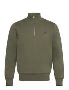 Half Zip Sweatshirt Tops Sweat-shirts & Hoodies Sweat-shirts Green Fre...