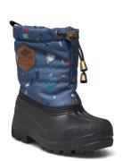 Winter Boot Rubber Vinterstøvletter Pull On Blue Mikk-line