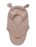 Balaclava Ears Wool Fleece Accessories Headwear Balaclava Beige Huttel...