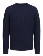 Jjj S Knit Crew Neck Jnr Tops Knitwear Pullovers Navy Jack & J S