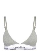 Ll Triangle Lingerie Bras & Tops Soft Bras Bralette Grey Calvin Klein