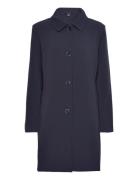 Crepe Coat Tynn Kåpe Navy Lauren Ralph Lauren