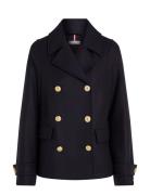 Wool Blend Db Peacoat Ulljakke Jakke Navy Tommy Hilfiger