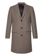 Recycled Wool Coat Ullfrakk Frakk Beige Lindbergh