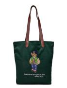 Polo Bear Twill Shopper Tote Shopper Veske Green Polo Ralph Lauren