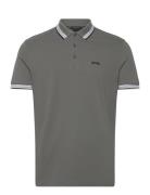 Paddy Sport Polos Short-sleeved Grey BOSS