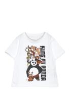 Nmmjac Kungfupanda Nreg Ss Top Box Sky Tops T-shirts Short-sleeved Whi...