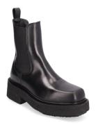 Ortega Ii Leather Black Støvletter Chelsea Boot Black EYTYS