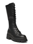 Onldoja-9 Pu Lace Up High Boot Høye Støvletter Black ONLY