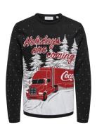 Onsxmas Reg 5 Cola Crew Knit Cs Tops Knitwear Half Zip Jumpers Navy ON...