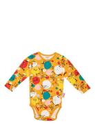 Cartwheel Body Bodies Long-sleeved Yellow Pippi Langstrømpe