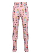 Pippi M Vänner Leggings Bottoms Leggings Pink Pippi Langstrømpe