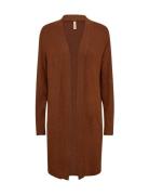 Sc-Biara Tops Knitwear Cardigans Brown Soyaconcept