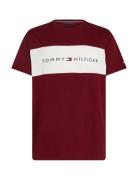 Ss T-Shirt Block Logo Tops T-shirts Short-sleeved Burgundy Tommy Hilfi...