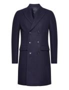 Coat Ullfrakk Frakk Navy United Colors Of Benetton