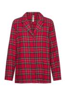 Nightshirt Flannel Check Topp Red Lindex