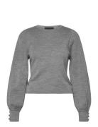 Joana Merino Sweater Tops Knitwear Jumpers Grey Ella&il