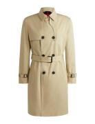 Maluks2341 Trench Coat Kåpe Beige HUGO