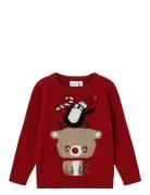 Nmfrijulle Ls Knit Tops Knitwear Pullovers Red Name It