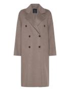 Handmade Over D Wool Coat Ullfrakk Frakk Brown Mango