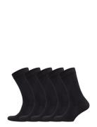 Bamboo Sock 5 Pack Underwear Socks Regular Socks Black Lindbergh