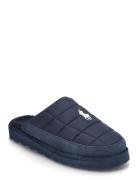 Reade Suede-Trim Quilted Scuff Slipper Slippers Tøfler Navy Polo Ralph...