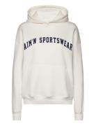 Varsity Sweat Hood Sport Sweat-shirts & Hoodies Hoodies Cream Aim´n