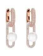 Goldplated Pearl Earrings Øredobber Smykker White Marmara Sterling