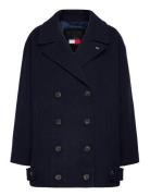 Tjw Wool Peacoat Ulljakke Jakke Navy Tommy Jeans