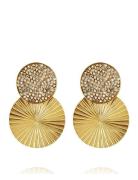 Lizzy Earrings Gold Øredobber Smykker Gold Caroline Svedbom