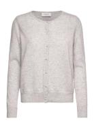 Cashmere Cardigan Tops Knitwear Cardigans Grey Rosemunde