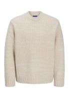 Jorwinter Space Dye Knit Styd Aw24 Tops Knitwear Round Necks Beige Jac...