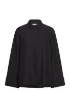 Mortara Shirt Tops Shirts Long-sleeved Black Stylein