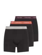 Boxer Brief 3Pk Boksershorts Black Calvin Klein